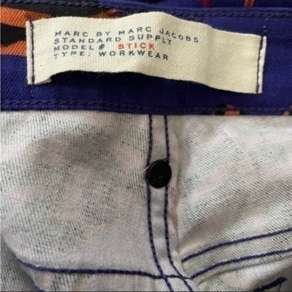 Marc Jacob's Blue Tulip Print Skinny Jeans Size 29 - Picture 6 of 8